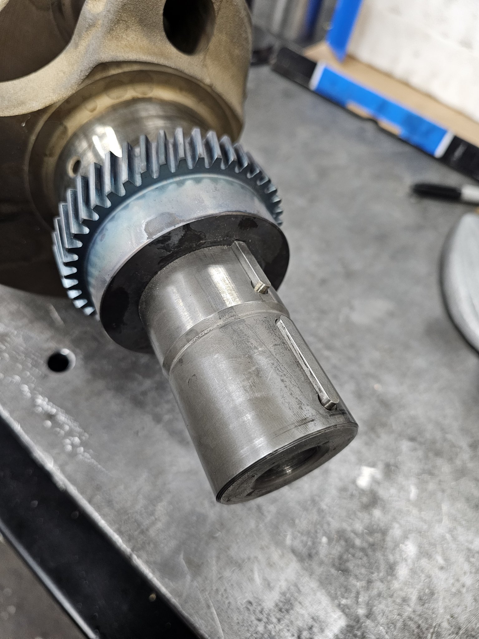 2007 GM 6.6 Duramax Crankshaft Custom Keyway Modification main image